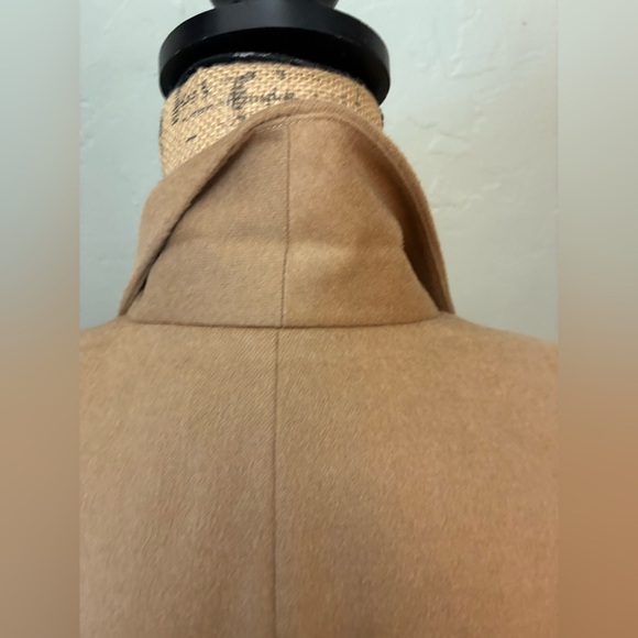 Women’s Lands' End Camel Tan Blazer wool cashmere classic equestrian coat sz 10 - Picture 16 of 16